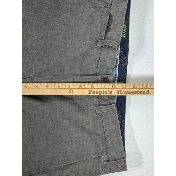 Orvis Mens Linen Blend Pants Size 36x29 Lot of 2 Pair Gray Khaki - Picture 8 of 15